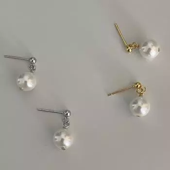 Милые серьги-гвоздики с жемчугом для женщин, нишевый дизайн, продвинутый смысл, холодный темперамент, серебряные серьги-иглы, новые модели 925 silver