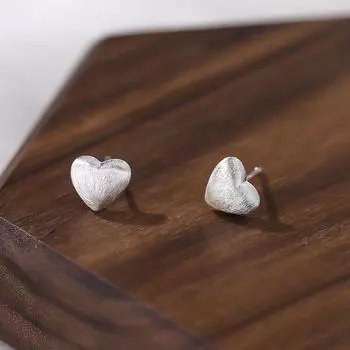 Милые серьги из чистого серебра S999 с матовой отделкой для женщин, легкие роскошные серьги особого дизайна, модные серьги из стерлингового серебра Earrings