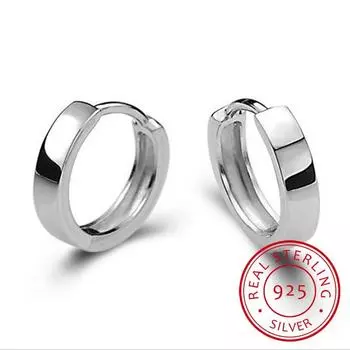 Милые серьги-кольца из стерлингового серебра 925 пробы, круглые Aaa Cz, маленькие серьги-кольца Huggies для женщин, ювелирные изделия для детей, для маленьких девочек Aros