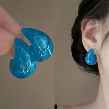 Милые серьги-пусеты в виде соцветия гортензии и ландыша, украшенные бисером, летние, для отпуска, богемные, для женщин