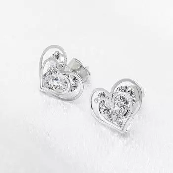 Милые серьги Temperament Love для женщин с бриллиантами и милыми серьгами