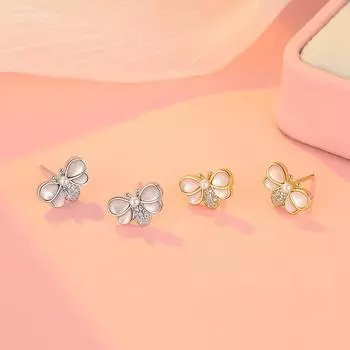 Милые серьги в виде пчелы, инкрустированные бриллиантами, милые студенческие повседневные универсальные серьги для девочек