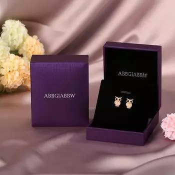 Милые серьги в виде совы в стиле Ins. Корейский стиль. Модные креативные серьги в виде маленьких животных.