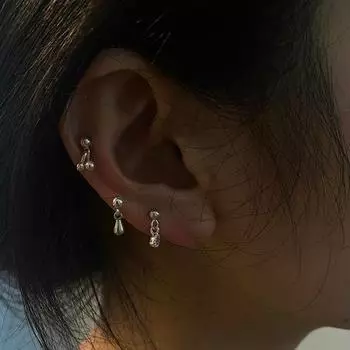 Милые серьги-вишни Простые серьги-гвоздики из циркония Простые серьги с жемчугом для женщин 02