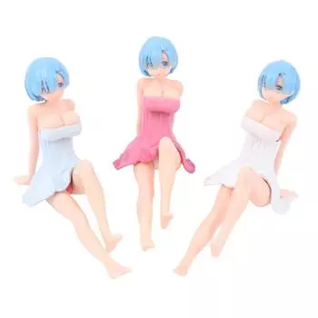 Милые сексуальные украшения для груди, трясущиеся в помещении или на мотоцикле, а также украшения для приборной панели автомобиля, коллекция моделей Kawaii Anime Ornament синий