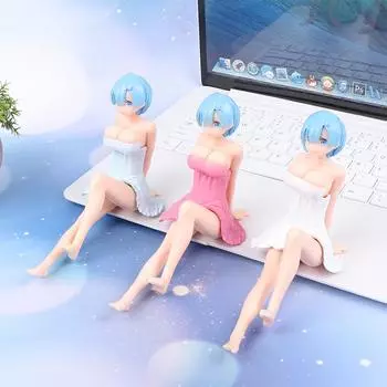 Милые сексуальные украшения для груди, трясущиеся в помещении или на мотоцикле, а также украшения для приборной панели автомобиля, коллекция моделей Kawaii Anime Ornament белый