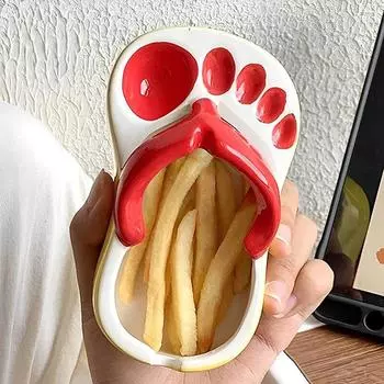 Милые шлепанцы, кетчуп, соевый соус, ковш, переносная керамическая салатница, миска для макания, симпатичная мини-тарелка для закусок, контейнер для приправ синий