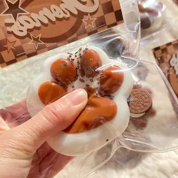 Милые силиконовые грязевые игрушки с кошачьими когтями, медленный отскок, декомпрессионная игрушка, снижение стресса, декомпрессия, подарки для детей, сенсорные игрушки