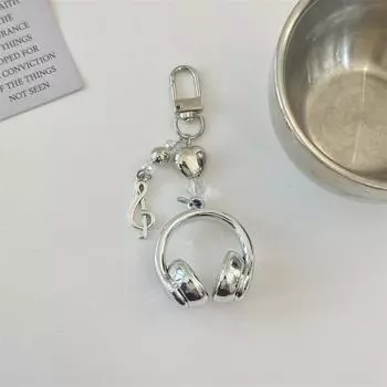 Милые Сладкие Наушники Любовные Бусины Цепочка для Мобильного Телефона Брелок Подвеска Шарм для Рюкзака Украшения для Сумки Подарок для Девочки