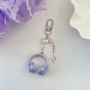 Милые Сладкие Наушники Любовные Бусины Цепочка для Мобильного Телефона Брелок Подвеска Шарм для Рюкзака Украшения для Сумки Подарок для Девочки