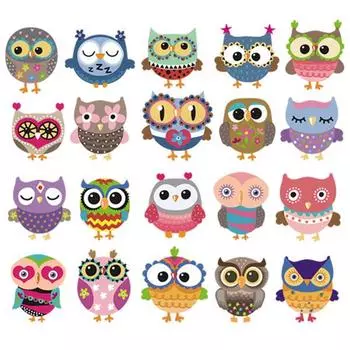 Термонашивка для одежду в виде совы