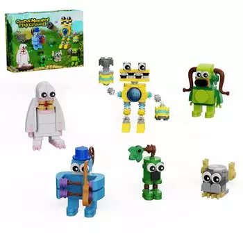Милые строительные блоки Monster Подарочная игрушка Поющий монстр Смешные девочки Мальчики Дети Дети Взрослые Мой поющий монстр Игрушечный набор Мой поющий монстр Развивающая игрушка