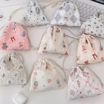 Милые сумки с мультяшным принтом, косметичка, косметичка для женщин, большой емкости, кошелек для монет, переносная сумка для туалетных принадлежностей