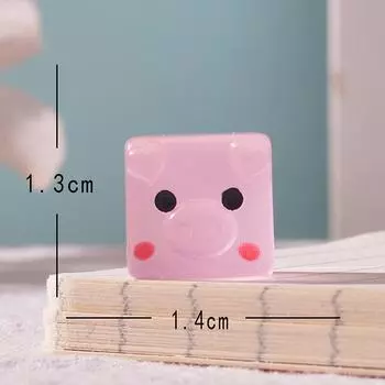 Милые светящиеся мини-блоки с животными, настольные офисные настольные украшения, автомобильные украшения для дома, декор для комнаты, ландшафтные украшения для творчества, аксессуары
