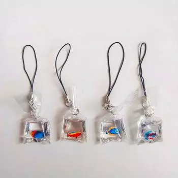 Милые телефонные подвески креативное моделирование золотая рыбка брелок кулон чехол для мобильного телефона кулон рюкзак украшения аксессуары подарки A10