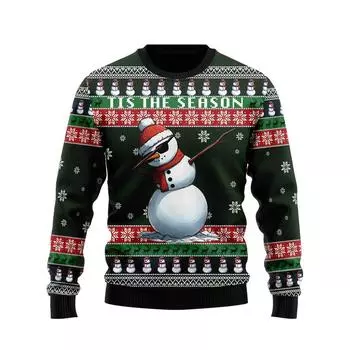 Милые толстовки с рисунком снеговика, модные снежинки, уродливые рождественские свитера для женщин и мужчин, повседневные унисекс-спортивные костюмы с длинным рукавом XL