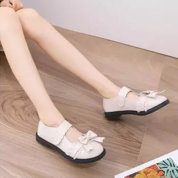 Милые туфли Kawaii с бантом для женщин, нескользящие женские туфли на плоской подошве, модные, высокого качества, оптовая продажа, подлинная популярная обувь Mark 35