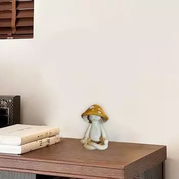 Милые украшения для рабочего стола для медитации и йоги, украшения для гостиной, сада, двора, поделки из смолы, раскраска One Size жёлтый