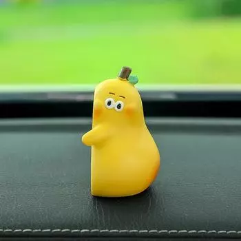 Милые украшения для салона автомобиля, 2 шт., никогда не разделяемые груши, резиновые украшения для автомобиля, кукла, милые украшения для приборной панели автомобиля, аксессуары для приборной панели United States