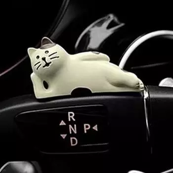 Милые украшения в виде исцеляющего котенка для приборной панели автомобиля, фигурка кошки из смолы, декоративные украшения для салона автомобиля, аксессуары для автомобиля