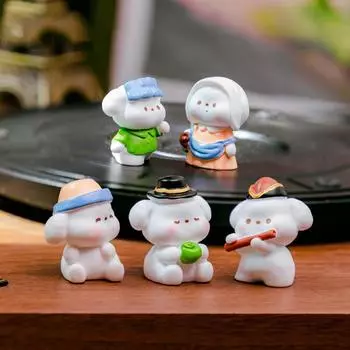 Милые украшения в виде животных, фигурка собаки, украшение для дома, украшения из смолы для автомобилей, украшение для комнаты, предметы интерьера, подарки на день рождения