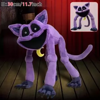 Милые улыбающиеся зверьки Мягкие игрушки Классики Кошка Дремота Мягкие игрушки для кукол Аниме Фигурки Мягкие игрушки Подарок для детей Подарок 11cm-30cm