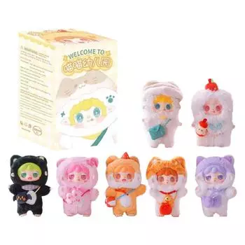 Милые виниловые плюшевые фигурки, Плюшевая кукла серии Take A Of Bear, Кавайные коллекционные игрушки-фигурки, Мистери-бокс для подарков на день рождения, Одна коробка One Size