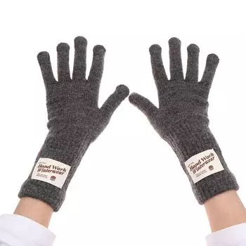 Милые вязаные перчатки с кроликом женские меховые перчатки женские перчатки женские варежки для девочек as the picture