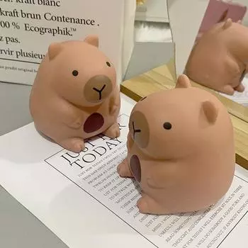 Милые забавные игрушки-капибары, креативные игрушки-медленно отскакивающие, мультяшные игрушки-антистресс-декомпрессионисты в виде капибары, подарки