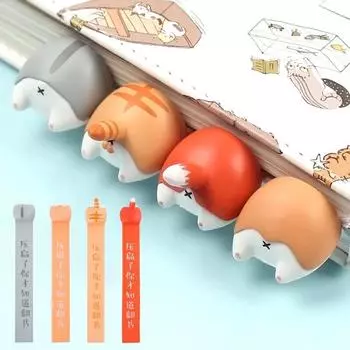 Милые закладки в виде животных, креативные закладки для книг с изображением кошек и собак для детей, девочек, подарков, канцелярских принадлежностей для школы, новинок, кавайных канцелярских товаров Mouse ass