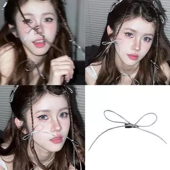 Милые заколки-бантики для волос для девочек в корейском стиле, заколка-бантик сбоку, добавит индивидуальности вашей прическе B