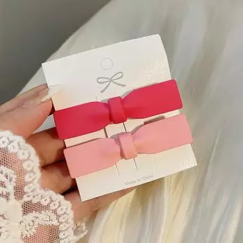 Милые заколки для волос Любовь для девочек, корейские матовые заколки для волос, акриловые модные заколки-бабочки, трендовые аксессуары для волос для девочек, ювелирные булавки