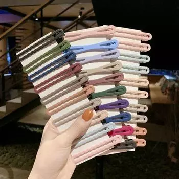 Милые заколки для волос, металлические застежки, аксессуары для волос для женщин, яркие цвета, заколки для волос для детей, заколки для волос