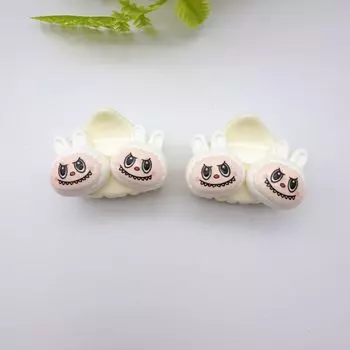 Милые заколки Лабубу Летние детские заколки из смолы с кошачьими ушками, красочные и полные веселья, заколки для волос для детей 3-6 лет two white