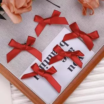 Милые заколки-мини для волос с бантиками в стиле Y2k для девочек, металлические заколки для волос, головные уборы, заколки-автоматы, ручной работы, с ленточными бантами, заколки для челки, модные аксессуары для волос 2pcs