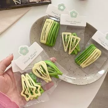 Милые заколки ярких цветов с геометрическим рисунком для девочек, заколки для волос, модные заколки для волос BB, заколки, женские головные уборы, детские аксессуары для волос