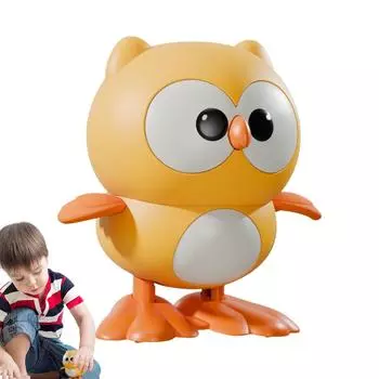 Милые заводные игрушки, ходячая заводная игрушка в виде животного - Мультяшные игрушки в виде совы | Красочные игрушки для птиц, Милая механическая игрушка для дома One Size жёлтый