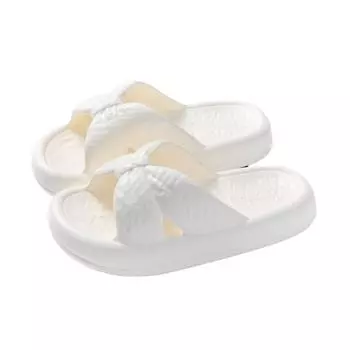 Милые женские летние сандалии с бантом: Нескользящая мягкая подошва для использования в помещении и на улице Standard 36-37 розовый