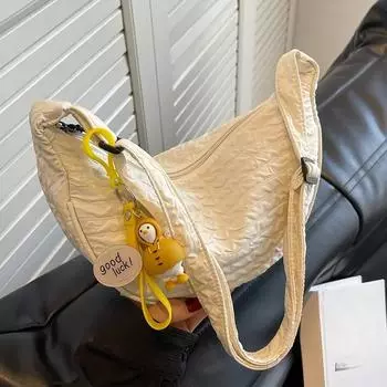 Милые женские сумки через плечо, универсальные холщовые сумки, сумки через плечо для женщин, модные сумки-пельмени, кошельки и сумки one size розовый