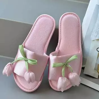 Милые женские тапочки для дома, плоская подошва, легкие нескользящие тапочки, модная женская обувь для дома, роскошная женская обувь для улицы 35-36 жёлтый