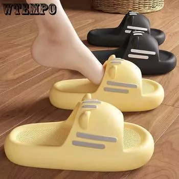 Милые женские тапочки в форме головы кошки, верхняя одежда, тапочки для пары кошек, противоскользящие сандалии для пары, домашняя ванная комната 36-37 чёрный