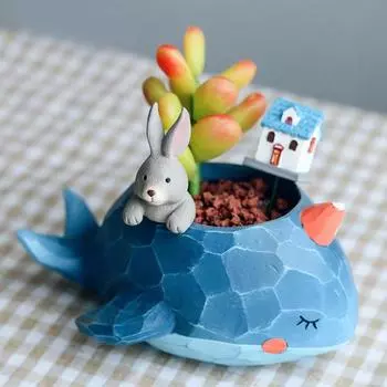 Милые животные, цветочные горшки для суккулентов, растения, зебра, панда, слон, кашпо, сказочные садовые горшки, украшения, украшение для домашнего рабочего стола