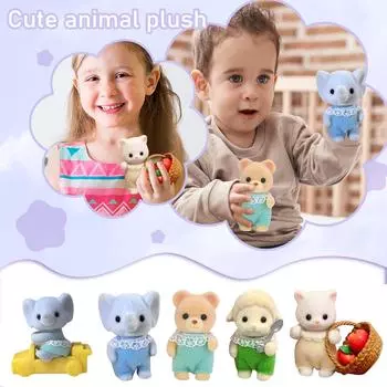 Милые животные плюшевые игрушки куклы милые плюшевые игрушки милые имитационные плюшевые куклы детские подарки One Size