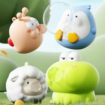Милые животные, плюющиеся пузырьками, сжимающие игрушки, снимающие беспокойство, стресс, антистрессовые игрушки, подарок A4