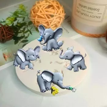 Милые животные шоколадные формы DIY реквизит переворачивать торт украшения выпечки силиконовые формы для домашнего приготовления выпечки можно использовать в качестве детских игрушек