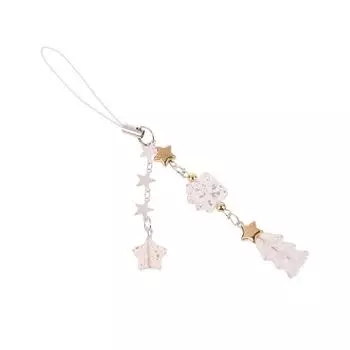 Милые звезды цепочка для мобильного телефона рождественская елка брелок телефон кулон шнурок для мобильного телефона цепи для камеры рождественский декор подарки