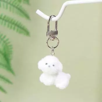 Милый 3D брелок в виде собаки, собачка, пара, мобильный телефон, брелок для автомобиля, наушники, рюкзак, подвески, сумка, декор