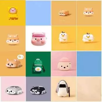 Милый 3D силиконовый чехол для наушников Airpods 1 2 3, милые коробки для хранения Airpods Pro, мягкий защитный чехол для Airpods Pro For Airpods 1 2