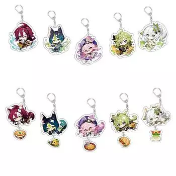 Милый акриловый брелок Genshin Impact, фигурки Nahida, кулон, украшение для ключей
