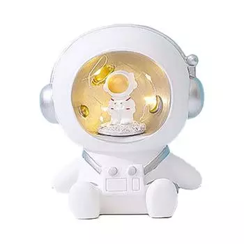 Милый астронавт ночник детская лампа монета копилка украшение рабочего стола подарок на день рождения для мальчиков белый